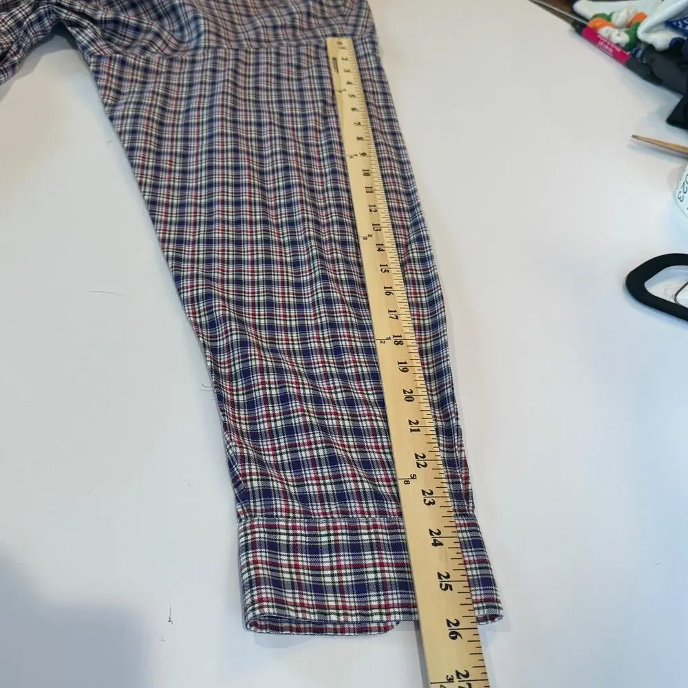 Ralph Lauren Blake Plaid Button Down Shirt XL Red Blue Cotton Classic Fit
